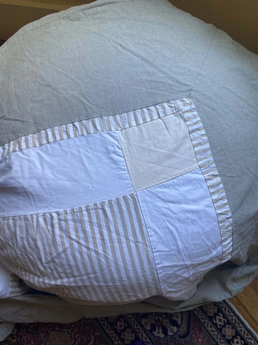 100% cotton queen duvet cover, neutral colors